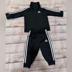 Adidas Baby Boys 2pcs Track Suit - Black